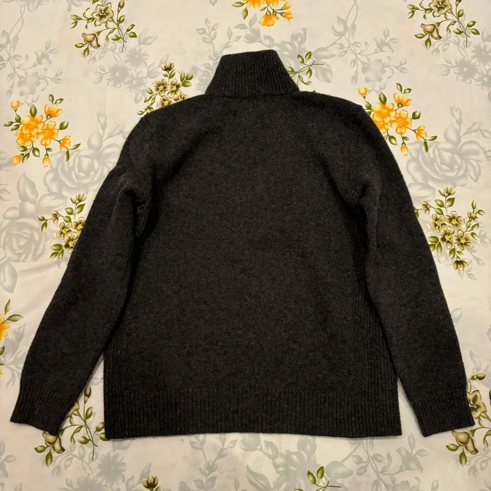 Polo Ralph Lauren Size S Charcoal Wool Sweater